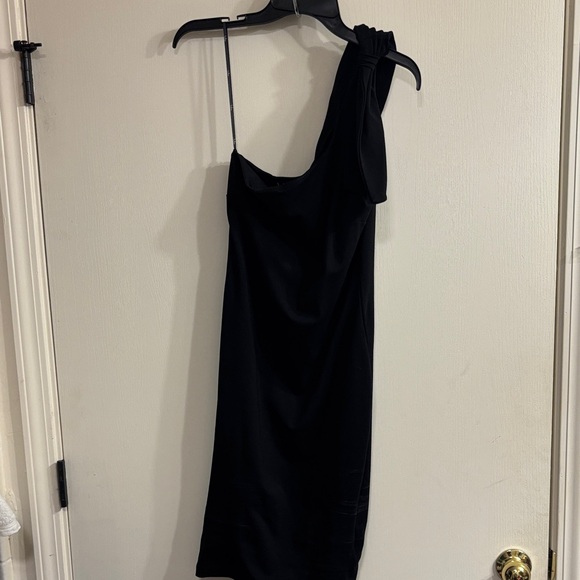 Lulu's Chic Black One-Shoulder Dress - Picture 1 of 3